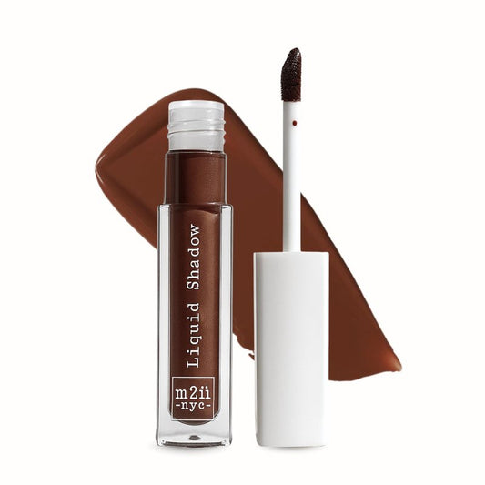 M2U NYC (Terracotta Liquid Eyeshadow – Quick Drying Liquid Eye Shadow with One Swipe Pigment Coverage – Long Lasting, Buildable & Blendable Crease Proof Formula – Matte Finish