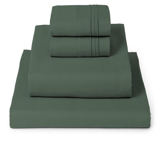 Mellanni King Sheets Set - 4 PC Iconic Collection Bedding - Hotel Luxury, Extra Soft, Cooling Bed Sheets - Wrinkle, Fade, Stain Resistant (King, Emerald Green)