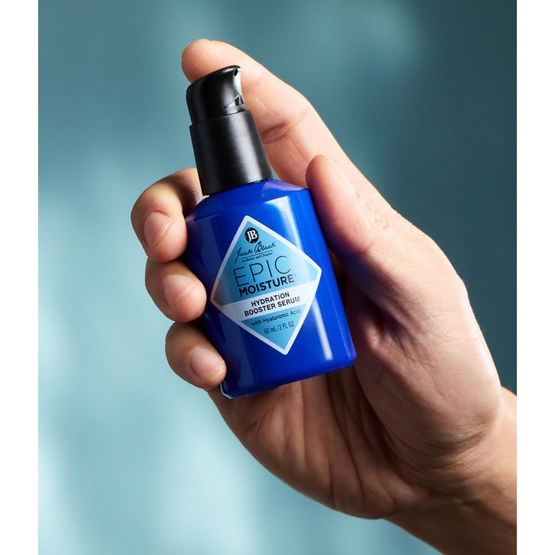 Jack Black Epic Moisture Hydration Booster Serum for Men – Lightweight Men’s Face Moisturizer & Anti-Wrinkle Skin Care, 2 Fl Oz
