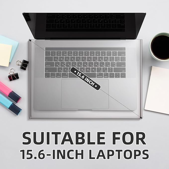 Veemoon 15.6inch Laptop Acrylic Keyboard Cover Anti-Cat Laptop Keyboard Cover Clear Mechanical Keyboard Dust Cover Computer Transparent Waterproof Protector Case for Home School Office
