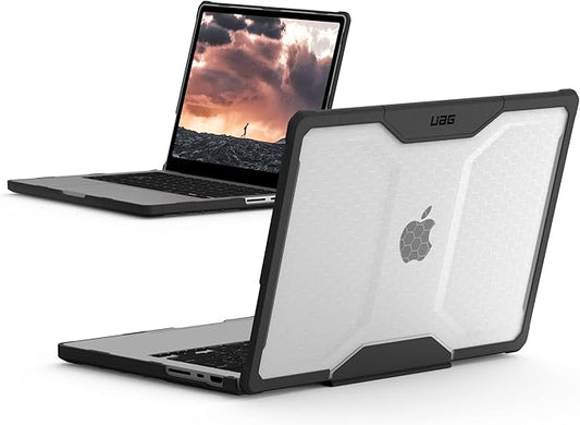 URBAN ARMOR GEAR UAG Designed for MacBook Pro 14" Case M5 2026 M4 2024 M3 2023 Pro/Max Chip Rugged Military Grade Laptop Cover, Plyo Translucent Clear Ice