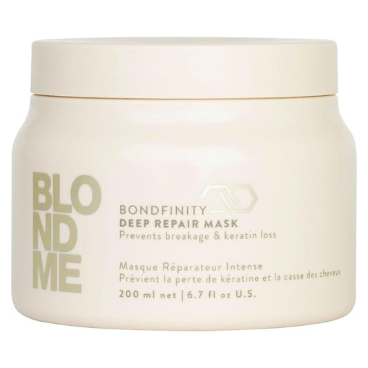 BlondMe Bondfinity Deep Repair Mask - Intensive Treatment for Blonde, Lightened & Grey Hair | Strengthens & Prevents Breakage