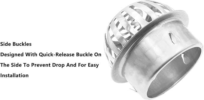 Roof Floor Drain,SAFYY 304 Stainless Steel Roof Drain Dome,Balcony Roof Dome Drain Cover,Yard Outdoor Anti Blocking Strainer,Gardens Gutter Cleaning Tool,Rain Bucket Drainage Parts (2, 110mm/4.3")