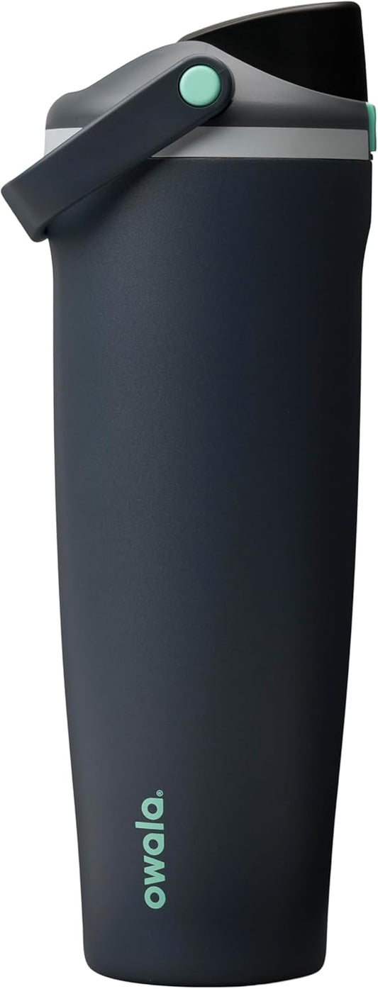 Owala FreeSip Sway Insulated Stainless Steel Water Bottle - 40oz, Two-Way Spout & Built-In Straw, Foggy Tide