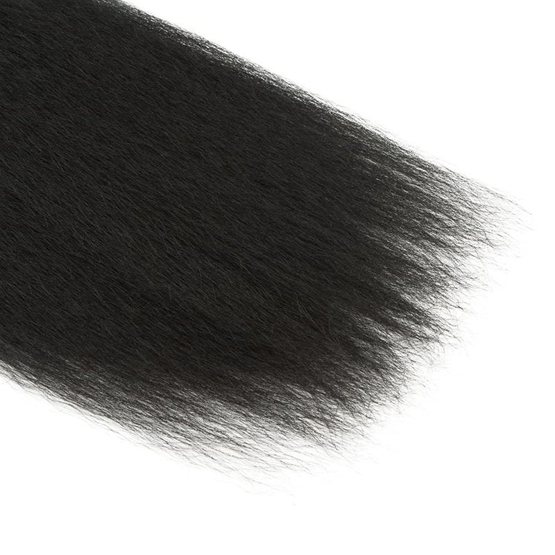 1B Kinky Straight Bundles Human Hair 30 Inch Natural Black Yaki Straight Bundle Human Hair Extensions Unprocessed Virgin Remy Hair 1 Bundle 50 Gram Per Bundle For Women