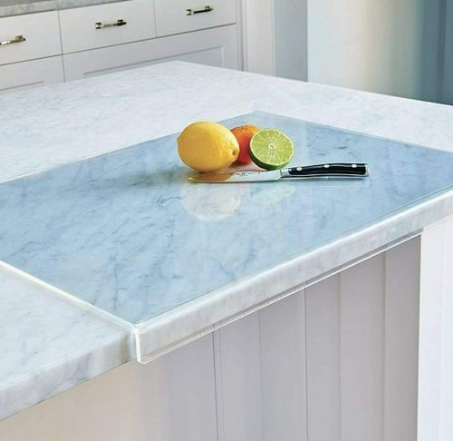AZM Displays Clear Cutting Board - Non-Slip Design, 24" Wide x 18" Long for Kitchen Use