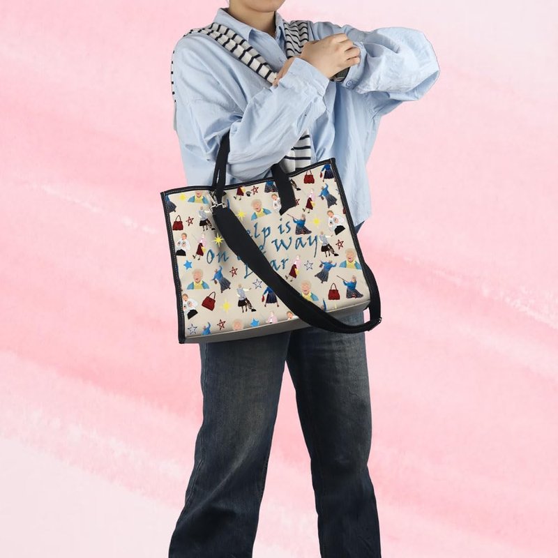 MNIGIU Mrs. Doubtfire Gift - Cosmetic Bag & Fans - Help Is On The Way