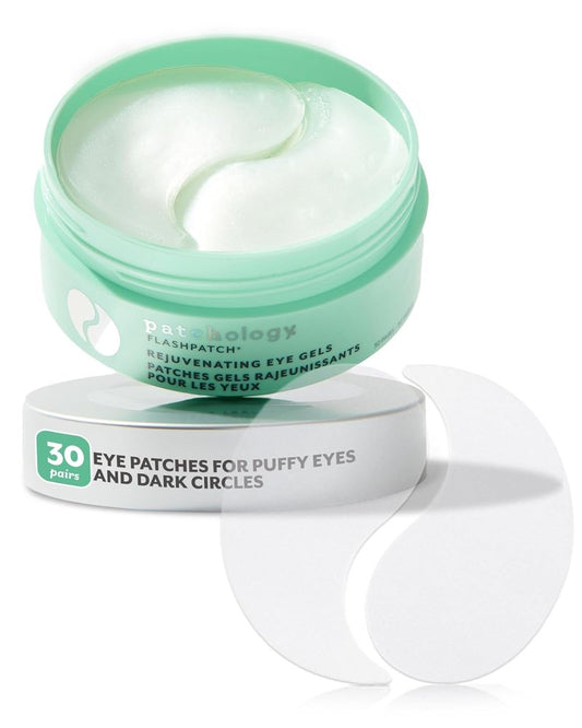 Patchology Rejuvenating Under Eye Gels - Hydrating Eye Mask with Caffeine & Collagen | 30 Pairs for Dark Circles & Puffiness