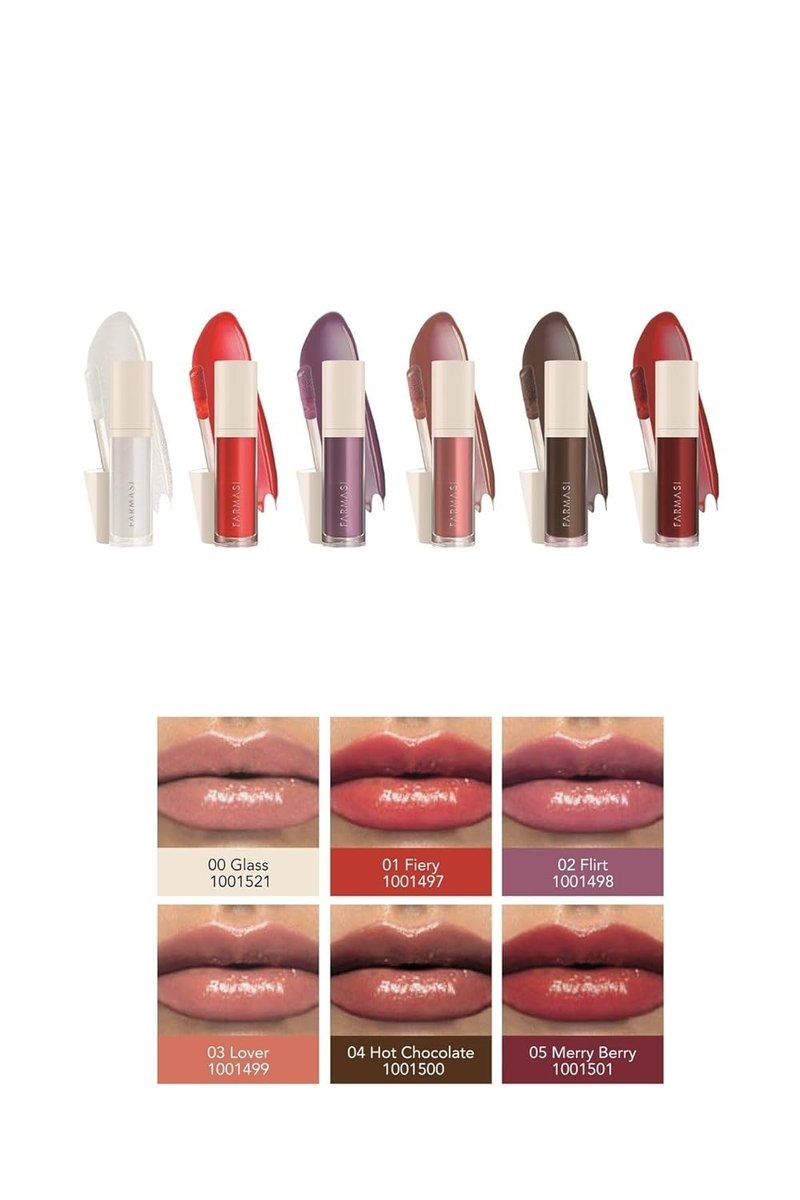 FARMASi Tinted Lip Plumper - Hydrating Plumping Lip Gloss for Fuller, Youthful Lips | Fiery Color