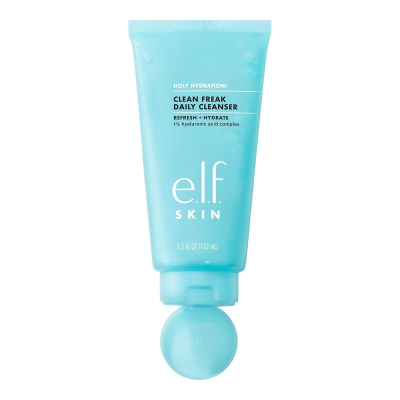 e.l.f. SKIN Holy Hydration! Daily Cleanser - Gentle Gel Face Wash with Hyaluronic Acid | 5.5 fl oz