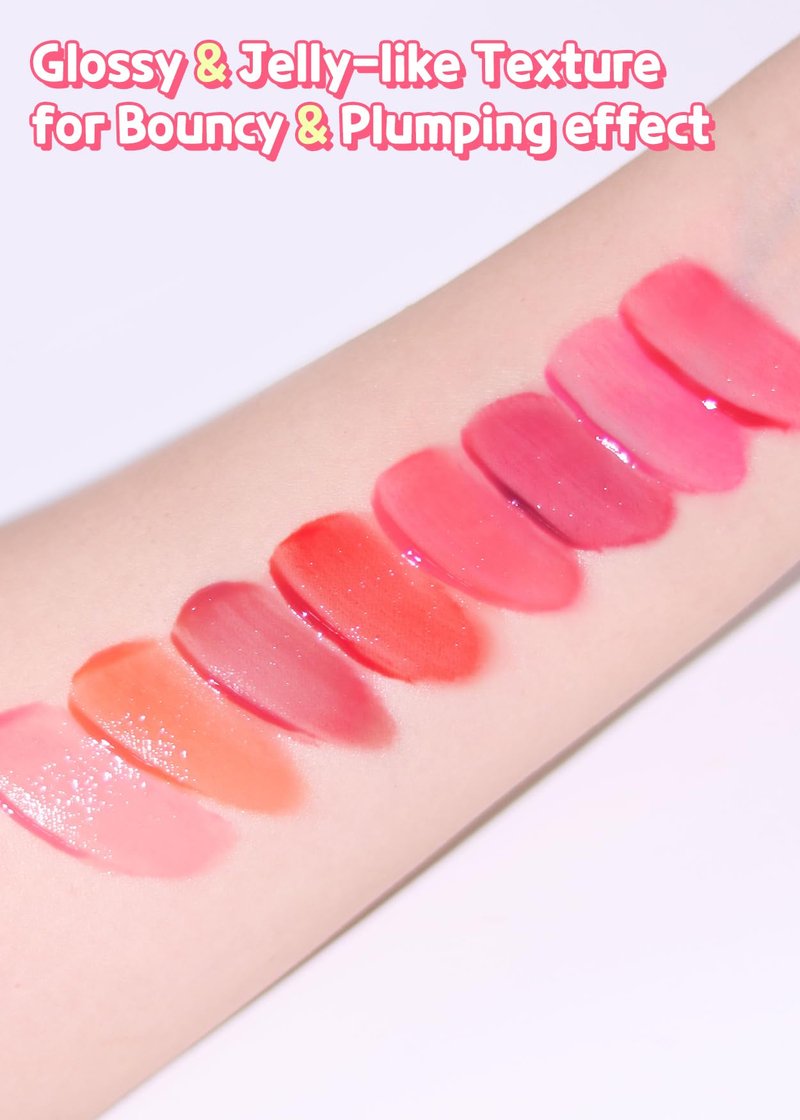 COLORGRAM Juicy Drop Tint 04 Clear Cherry | Juicy Lip Gloss, Glowing Lip Stain with Fruity Colors, Buildable & Blendable, Highly Pigmented