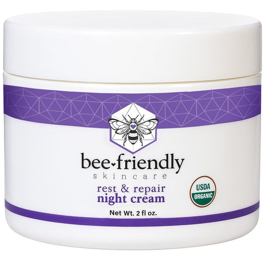 BeeFriendly® Organic Night Cream, USDA Certified, 2 oz