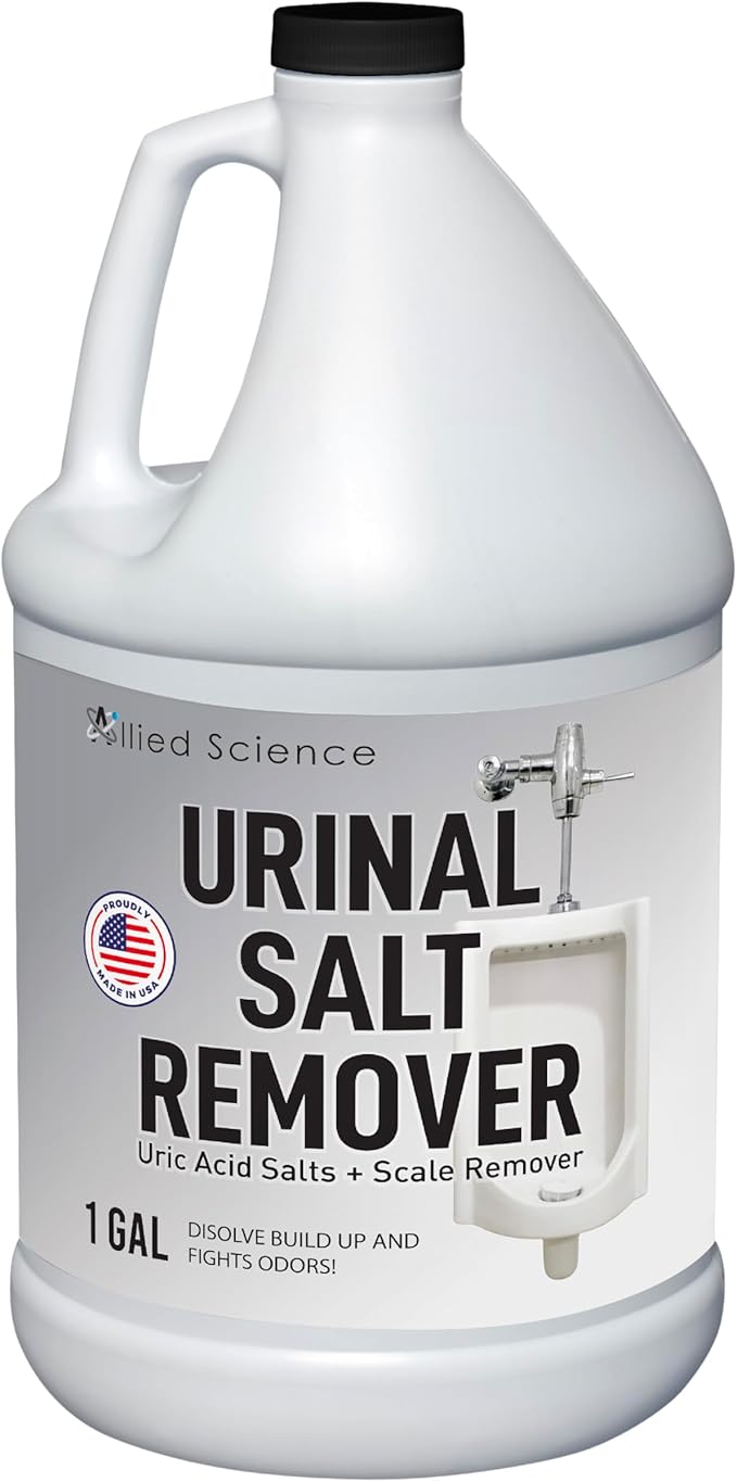 Urinal Salt Remover - Uric Acid Salts Scale Remover Unclogs Urinals and Removes Uric Acid Odors - 8 Gallons