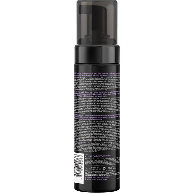 b.tan Violet Self Tanner Kit | Fall In Love at First Tan Bundle - Dark Tanning Mousse with Mitt Applicator, 1 Hour Express, Best Bronzing Glow, No Orange Tones or Fake Tan Smell, Vegan, 6.7 Fl Oz