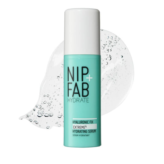 Nip + Fab Hyaluronic Acid Fix Extreme 4 2percent Face Serum, Lightweight, Non-Greasy Anti-Aging Hydrating Moisturizing for Fine Lines & Wrinkles, Skin-Plumping Skin Care, Smoothing, Multicolor, 50ML