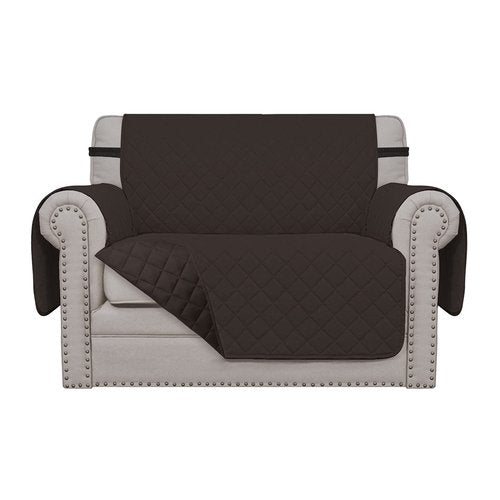 Easy-Going Oversized Chair Sofa Slipcover Reversible Sofa Cover Water Resistant Couch Cover Furniture Protector Cover with Elastic Straps for Pets Dog (Oversized Chair, Chocolate/Chocolate)