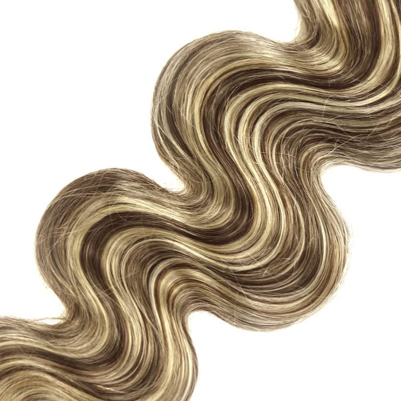 Blonde Bundles Human Hair Body Wave Bundles 28 Inch Unprocessed Brazilian Virgin Remy Hair Highlight Brown 1 Bundle P4/613 Highlight Blonde Body Wave Human Hair Extensions 50 Gram Per Bundle
