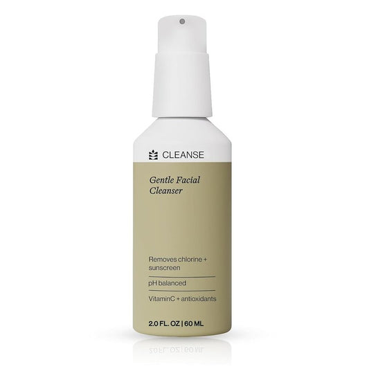 Dermasport Gentle Facial Cleanser for Athletes Hydrating Face Wash with Aloe and Hyaluronic Acid, Removes Chlorine Sweat & Sunscreen, Moisturizing Facewash for Men & Women, Fragrance/Paraben-Free