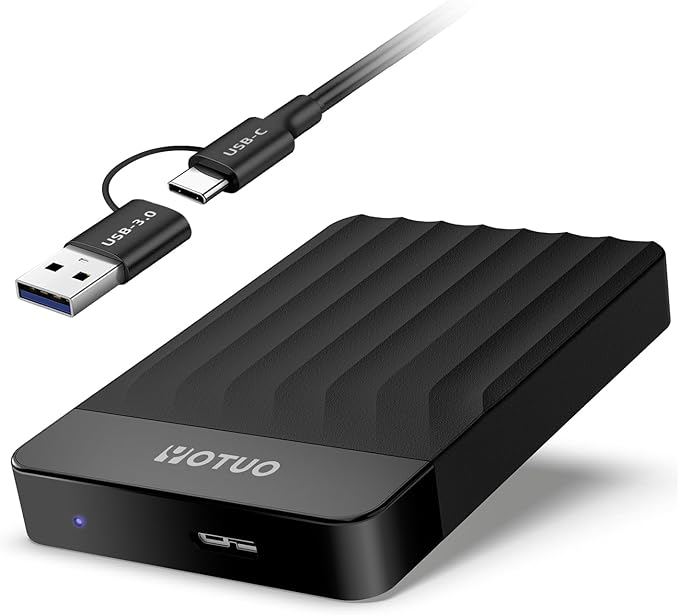 YOTUO 1TB External Hard Drive, Portable Storage Expansion HDD, USB 3.0 & USB-C for PC, Mac, Desktop, Laptop, Smartphone, PS4, Xbox One, Xbox 360, Office & Game