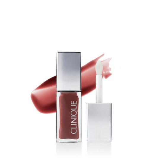 Clinique Pop Lip + Cheek Tinted Oil in Nude Honey | Conditions Lips + Gives Cheeks a Natural, Dewy Flush