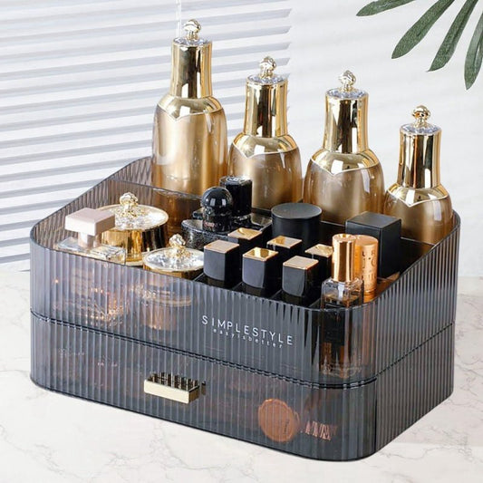 Makeup Organizer with Drawers - Stackable Skincare & Cosmetic Storage for Vanity | Bathroom & Desk Countertop