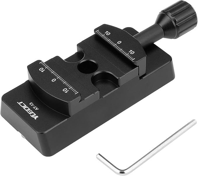 YUEOCT V Size Rail Bar Dovetail Mounting Plate with Arca Swiss Type Clamp for Vixen Style Dovetail Saddles Telescope Scope Adapter Mount Base OTA Equatorial Tripod Sky Astrophotography - Vixen to Arca