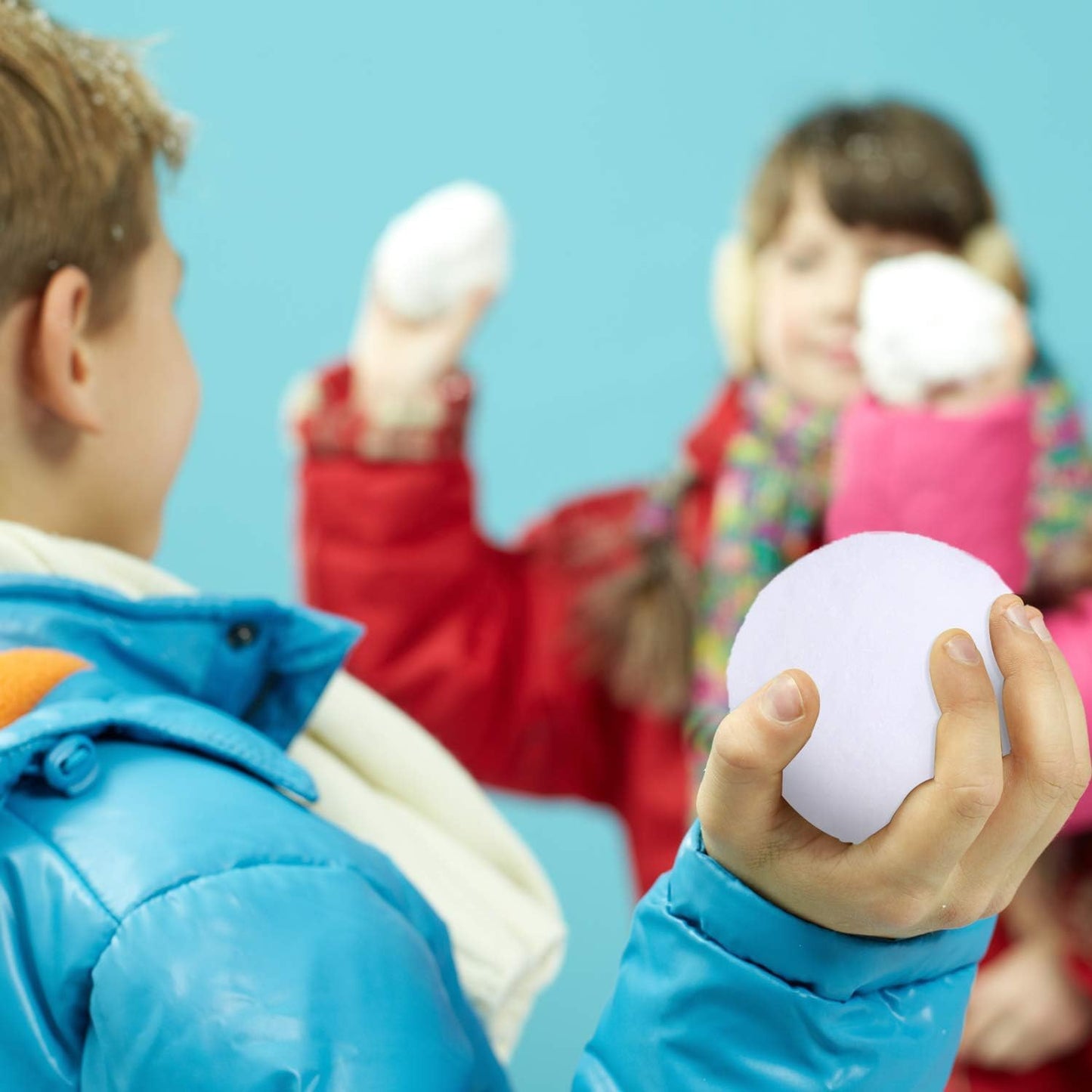 URATOT Snow Toy Balls - 40 Pack Plush Fake Snowballs for Indoor Winter Fun | Soft & Safe for Kids