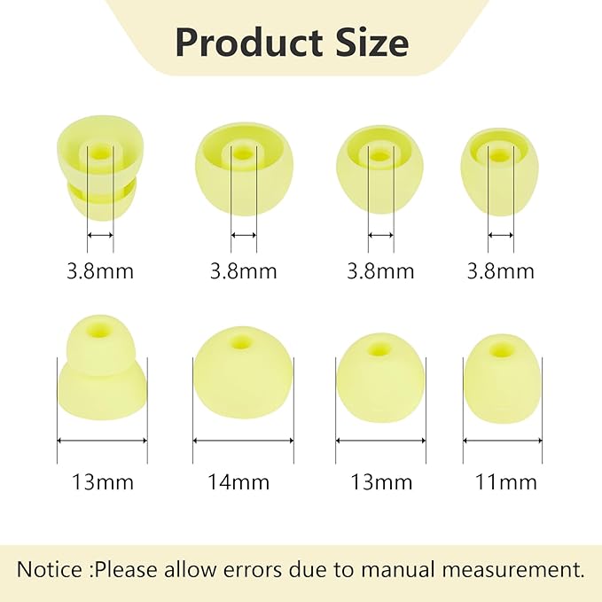 MQIMY Silicone Earbud Tips Replacement Ear Tips Compatible with Powerbeats Pro Beats Wireless Earphone Headphones Earbud Covers 4 Pairs