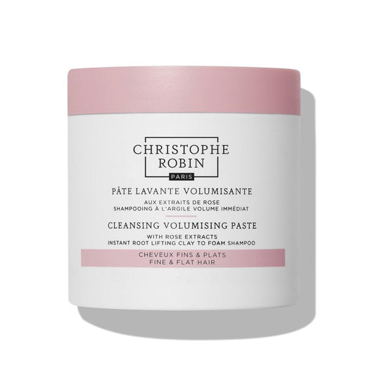 Christophe Robin Cleansing Volumizing Paste Shampoo with Rassoul Clay Rose Extracts Unisex Paste for Fine, Thin, and Flat Hair Color Safe 8.4 fl. oz
