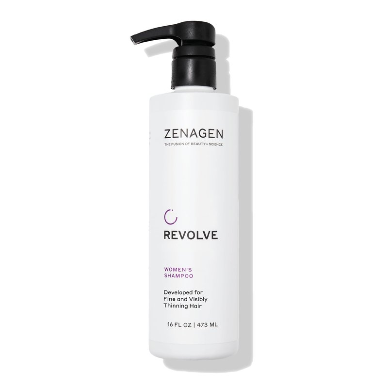 ZENAGEN Revolve Women's Thickening Shampoo | Supports Appearance of Fuller, Healthier-Looking Hair, Developed for Fine & Visibly Thinning Hair, Plant-Based, 5-Minute Treatment, 473 mL / 16 oz