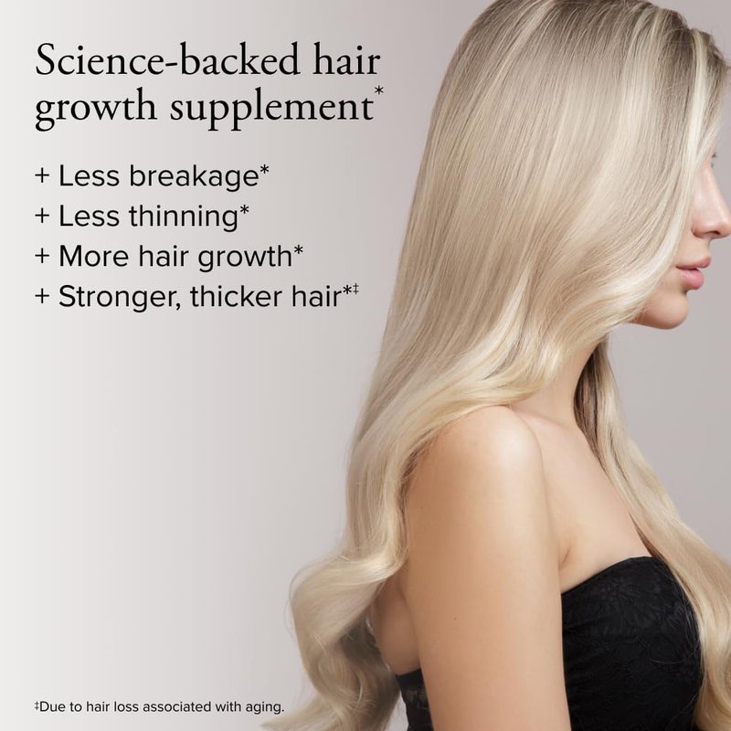 Serovital Hair Regeneres - Enhanced Hair Growth Vitamins for Women, Decrease Hair Loss and Shedding, Strengthen and Thicken Hair, Reduce Greying and Breakage, Regrow Hair, Hair Vitamins - 60 Count