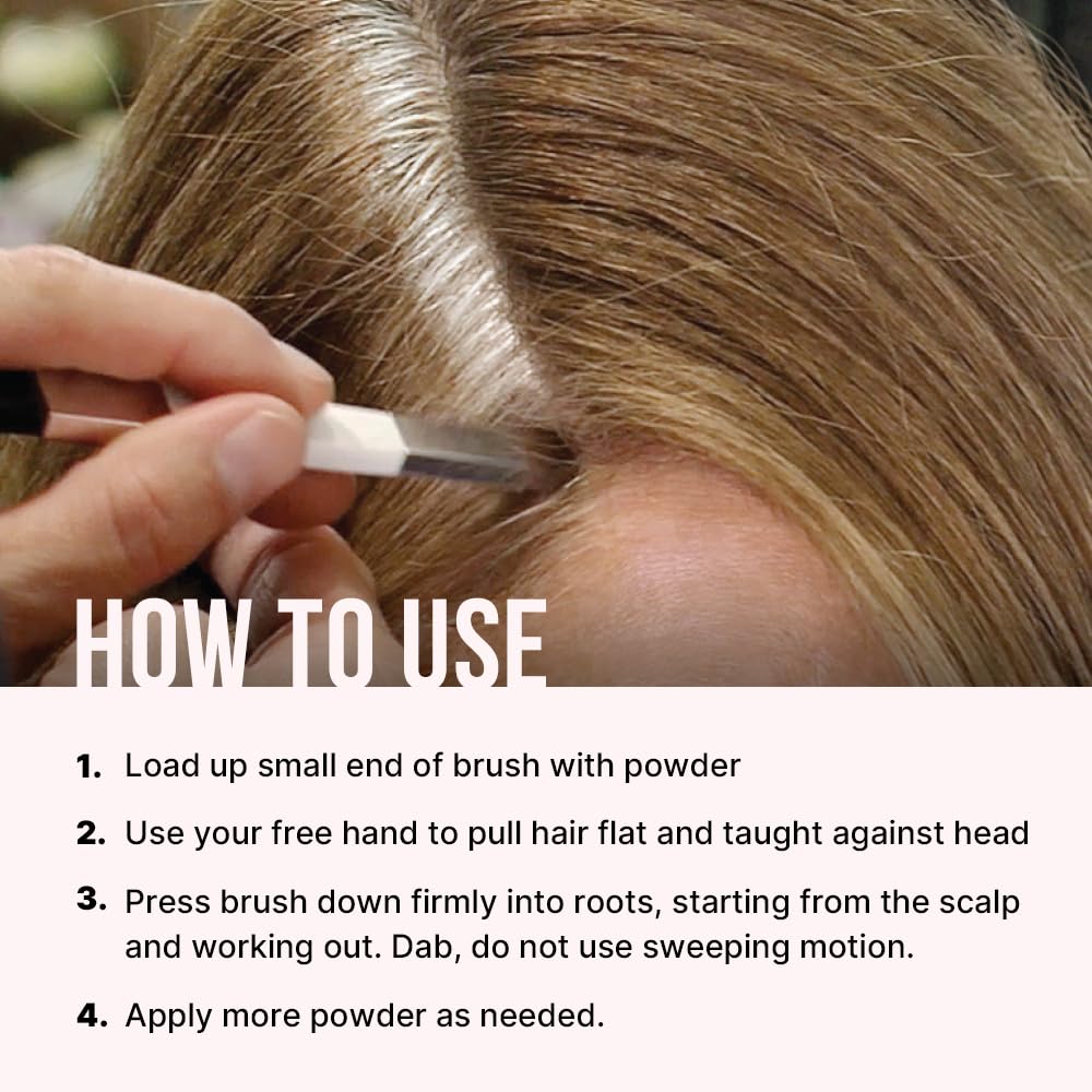 COLOR WOW Root Cover Up, Medium Brown, Instant Gray Coverage and Temporary Root Touch-Up, Water-Resistant