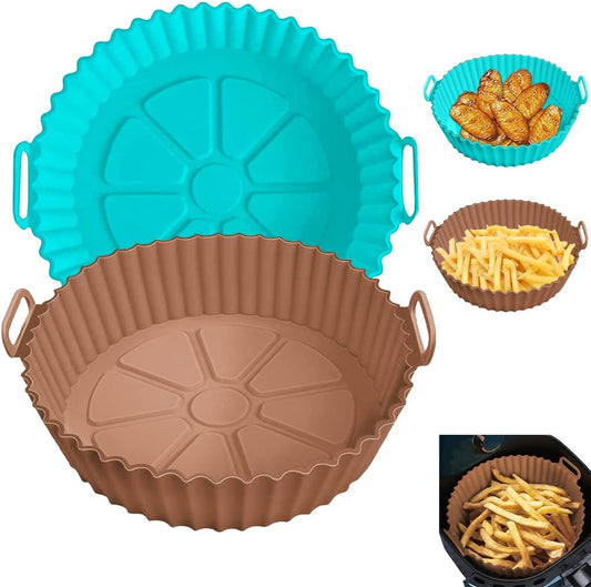 Ninja Air Fryer Silicone Liners - Perfect Fit for 3 to 5 QT Air Fryers | Better Than Parchment Paper