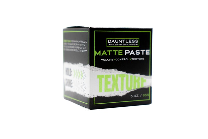 Dauntless Matte Paste – Firm Hold Texturizing Hair Paste for Men & Women – Matte Finish with Kaolin & Bentonite Clay – Vegan, Cruelty-Free, Water-Based Styling Cube - 3oz