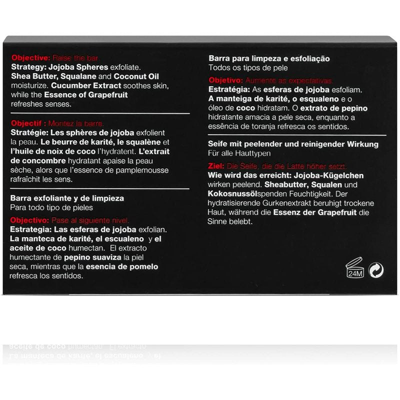 Anthony Men's Exfoliating Soap Bar, Grapefruit Scent, 5 Oz - Contains Cucumber Extract, Jojoba, Shea Butter, Squalane & Coconut Oils for Moisturizing & Exfoliating Body Skin