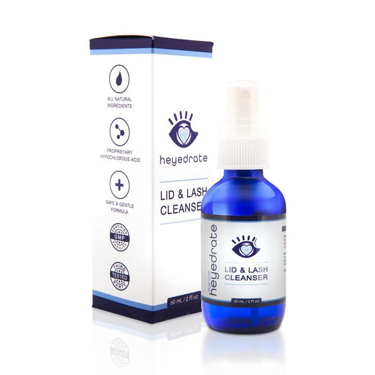 Eye Love Lid & Lash Cleanser Spray - 2oz Bottle - Gentle Everyday Pure Hypochlorous Acid Spray for Daily Eyelid Hygiene, Eye Irritation or Occasional Dryness - Preservative Free - Doctor Formulated
