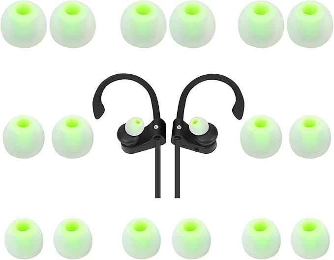 TSZYYM Earbud Tips Ear Bud Tips Soft Anti Slip Washable and Reusable Silicone Replacement Earbud Tips Fit Most in-Ear Earbuds(Inner Hole 3.8mm -5.1mm) 18pcs S M L