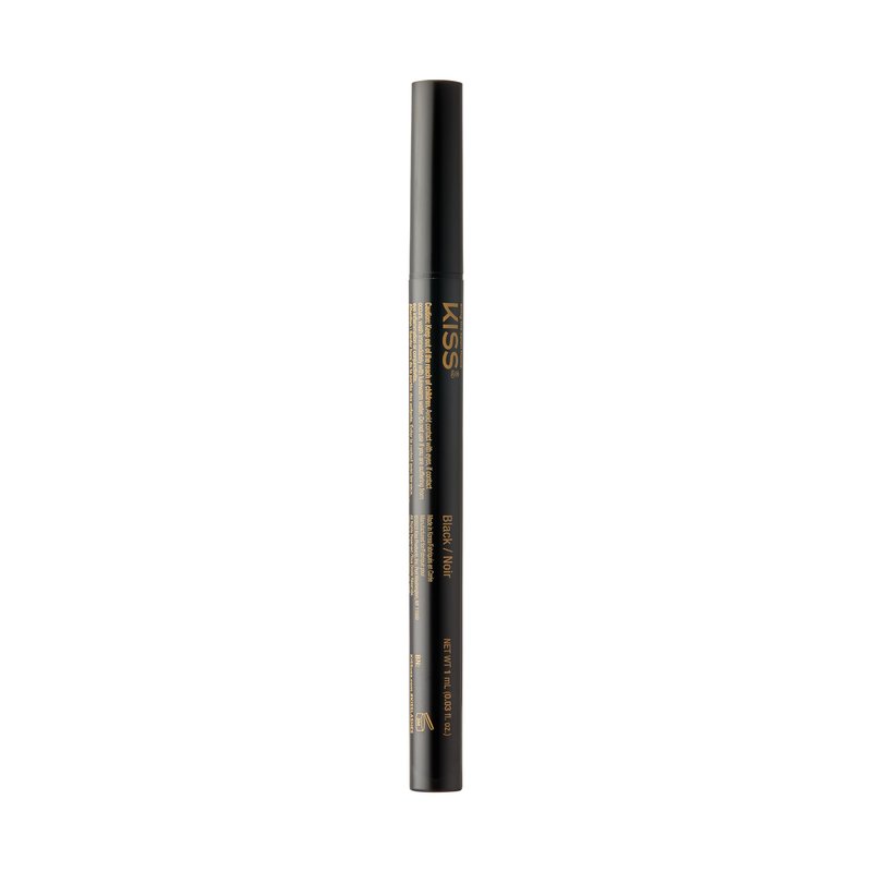KISS Lash GLUEliner, Matte Finish, Foolproof Easy Touch-Up False Eyelash Glue and Eyeliner, Two in One Liner and Lash Glue, Black, 0.7 mL, 0.02 fl. oz. (Pack of 2)