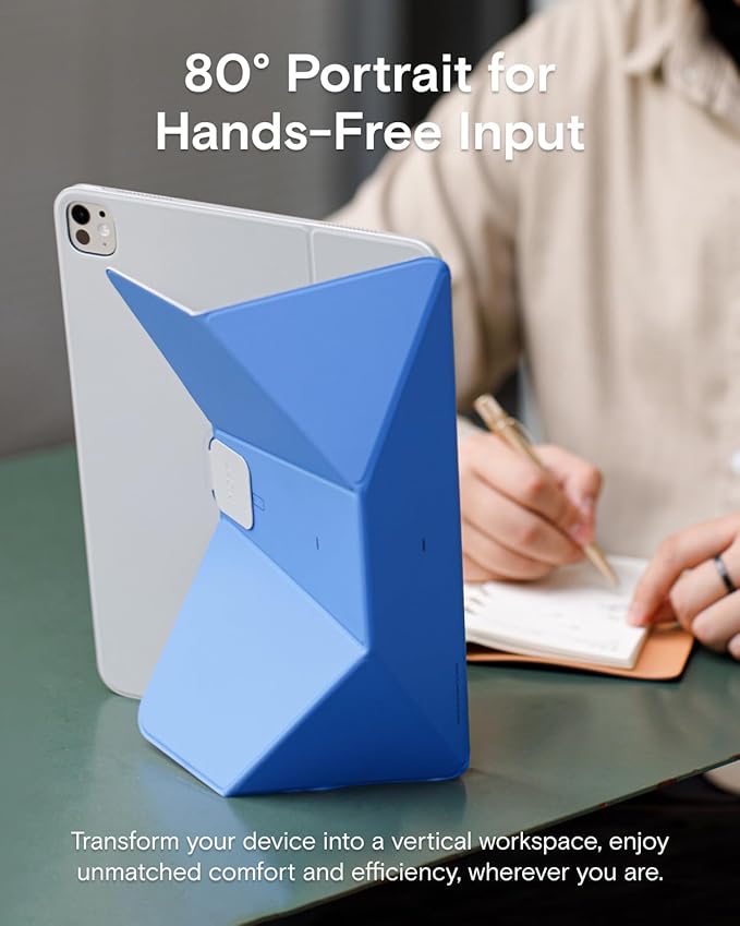 MOFT Dynamic Folio Case foriPad Pro 11" (4th 2022 | 3rd 2021 | 2nd 2020), Slim Magnetic Stand Case with 20+ Viewing Angles, Auto Wake/Sleep, Panna Cotta x Faded Jeans