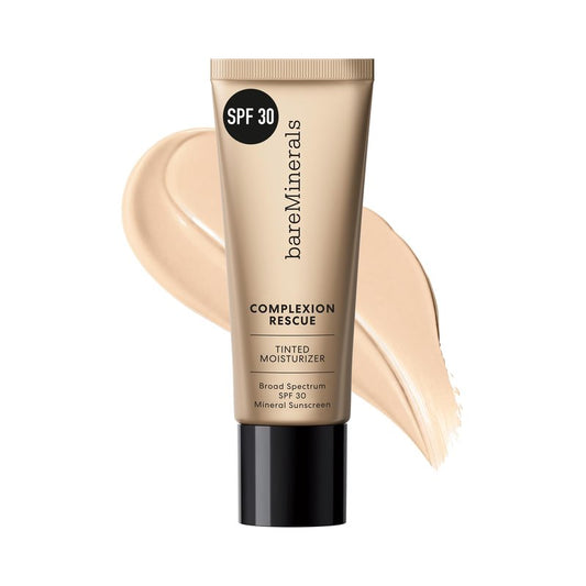 bareMinerals Complexion Rescue Tinted Moisturizer SPF 30 - Tinted Mineral Sunscreen for Face with Hyaluronic Acid + Squalane - 24HR Hydrating, Dewy Hydrating Skin Tint - Birch 1.5 (1.18 oz)