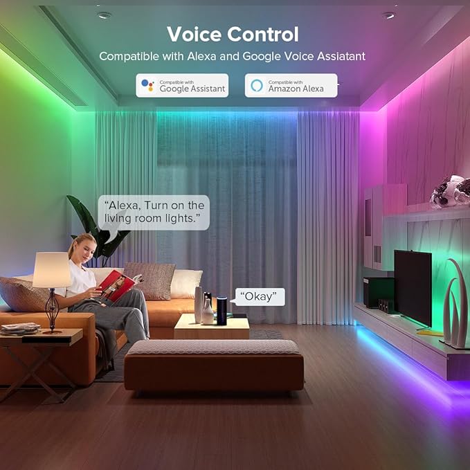 FCOB 2.4G WiFi SPI RGB Controller DR03W & RC03RF RF Remote Set, Control by Smart Life/Tuya APP/Alexa/Google Home, Control Support WS2812B WS2811 WS2813 WS2815 etc LED Strip STA Mode
