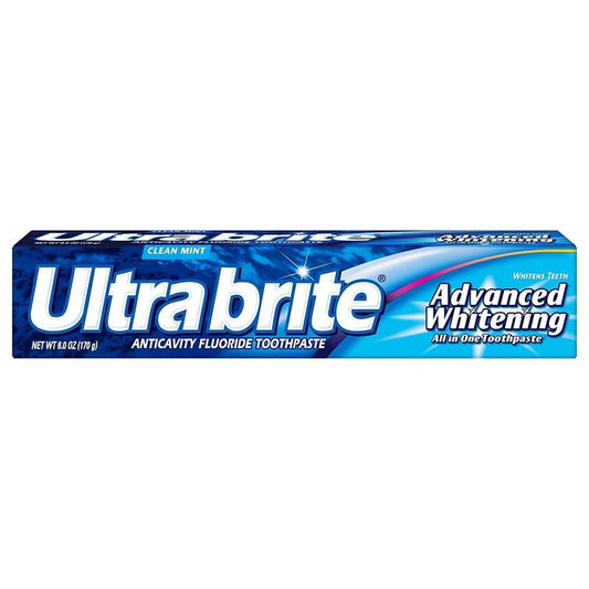 Ultra Brite Advanced Whitening Toothpaste Clean Mint 6 oz (Pack of 7)