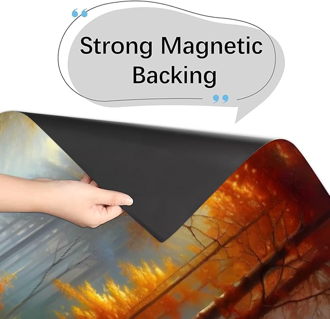 Autumn Forest Lake Dishwasher Magnet Cover for The Front Magnetic Dishwasher Door Covers Dish Washer Sticker Wrap Home Decorative Appliances Panel Decal Kitchen Decor 23" x 26" (Magnetic)