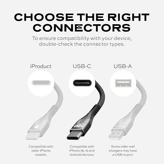 Statik MagStack Pro USB C to USB C Cable, Magnetic Type C Charger Fast Charging Cord, On The Go Magnetic Charging Cable for Car, Compatible with iPhone, iPad & Android, 100W 3FT