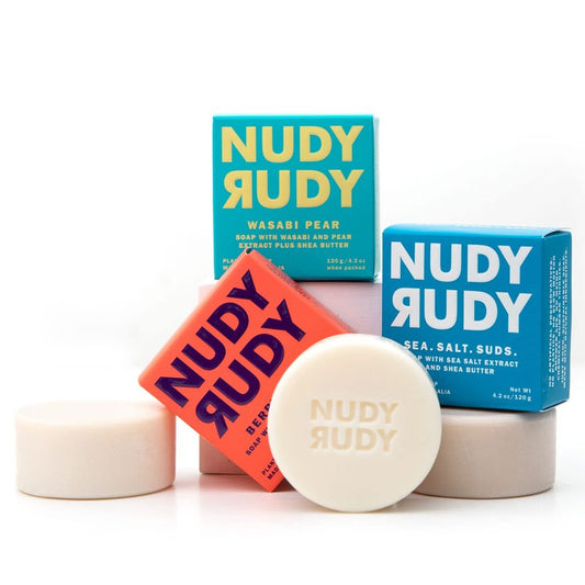 Oz Vibes Bundle Par Soap Pucks, Includes Berrylicious, Sea. Salt. Suds., Wasabi Pear, Made with Organic Shea Butter, Pure Plant Oils, Triple Milled Bars, All Skin Types, 4.2 oz Each - Pack of 3