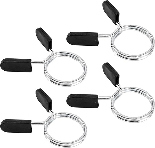 Barbell Clips Olympic Barbell Clamps Collars 2 Inches Weight Bars Lock Dumbbell Spring Clips Circlip Fitness Weightlifting Buckle 4 Pack