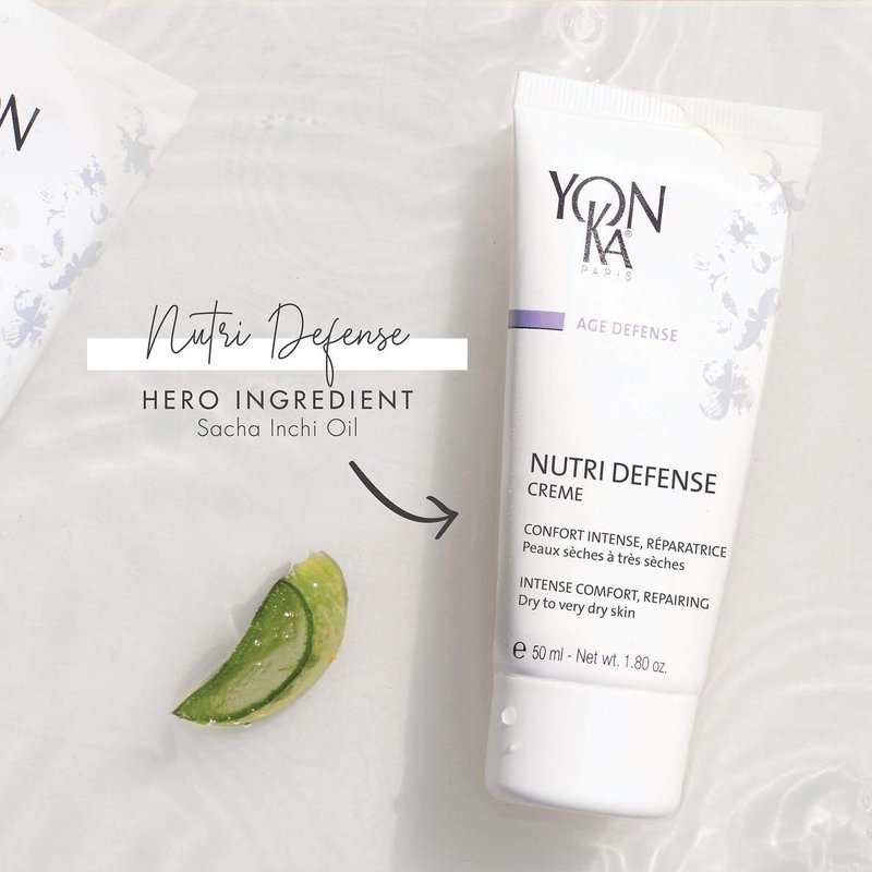 Yon-Ka Nutri-Defense Creme | Nourishing Dry Skin Facial Moisturizer | Rich Shea Butter Treatment Cream with Prebiotics and Probiotics| For Dry and Sensitive Skin | Paraben-Free | 0.53 oz