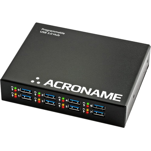 Acroname - Managed USB Switch/Hub, 2 Hosts - 9 Port, Fast Charge (4A), Industrial & Scientific Grade, Programmable Compatible with Mac/Windows/Linux for Keyboard Mouse External Hard Drive
