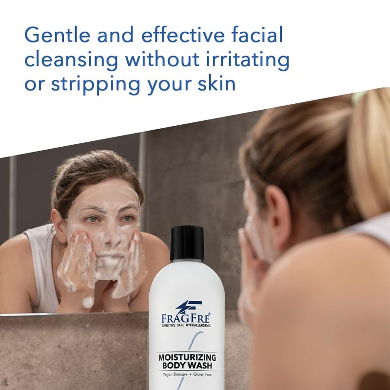 Moisturizing Body Wash - Gentle Sulfate-Free Cleanser for Normal & Sensitive Skin | 16 oz, Unscented, Vegan & Cruelty-Free