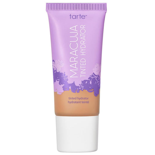 tarte maracuja tinted moisturizer â Lightweight Sheer Foundation with Buildable Longwear Coverage, Hyaluronic Acid for Hydrated Skin, Vegan & Cruelty-Free, full size, 25N light-medium neutral
